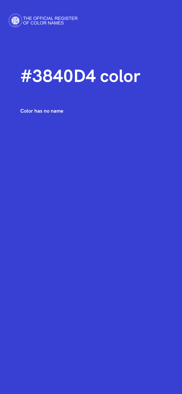 #3840D4 color image