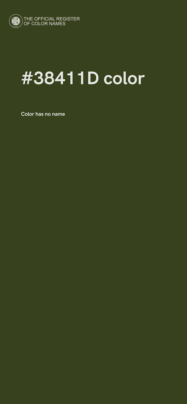 #38411D color image
