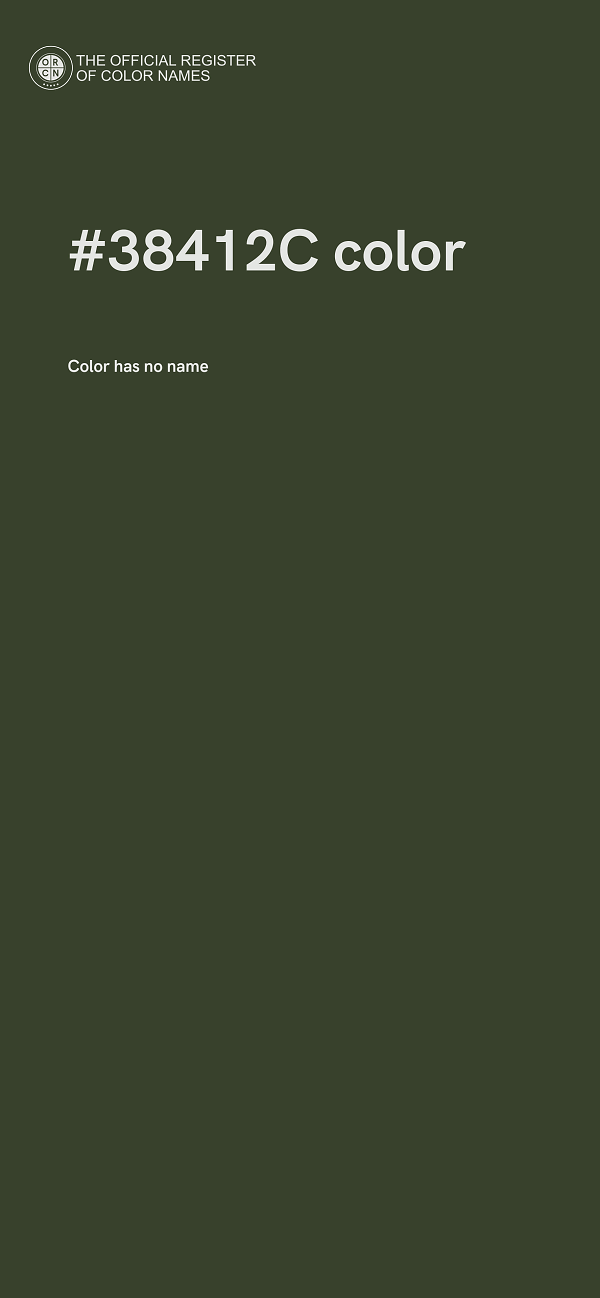 #38412C color image