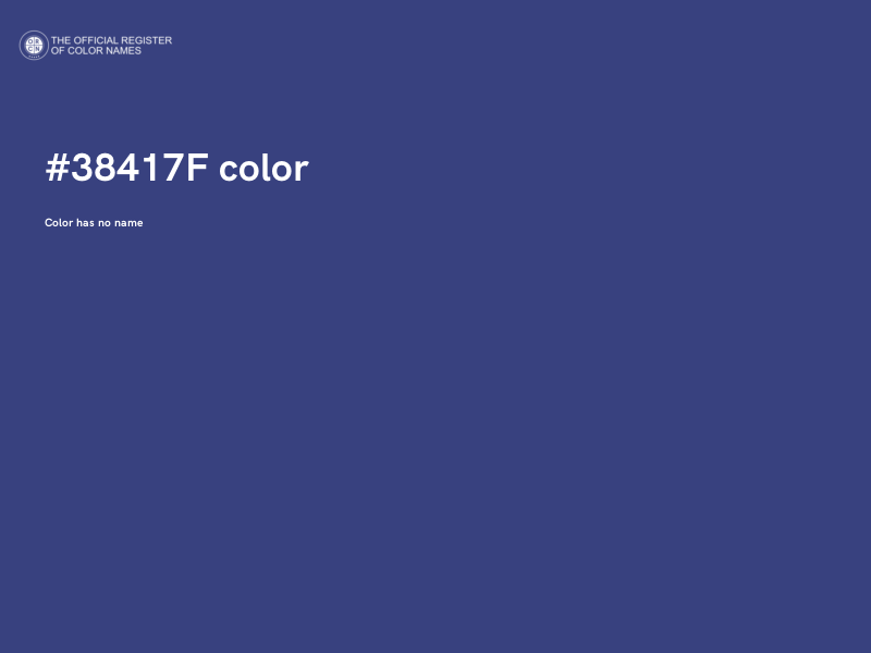 #38417F color image