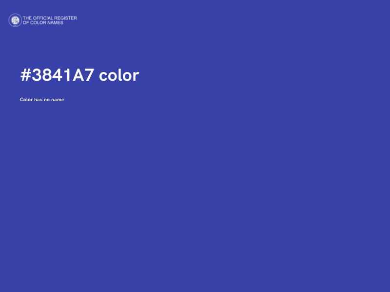 #3841A7 color image