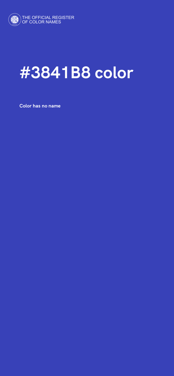 #3841B8 color image