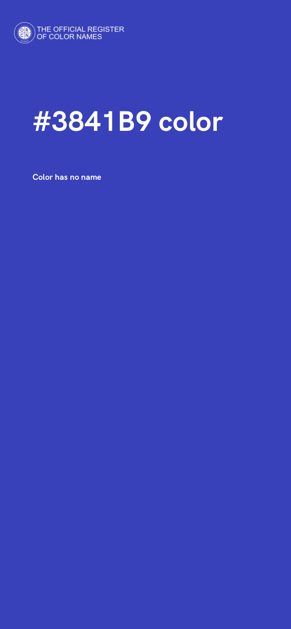 #3841B9 color image