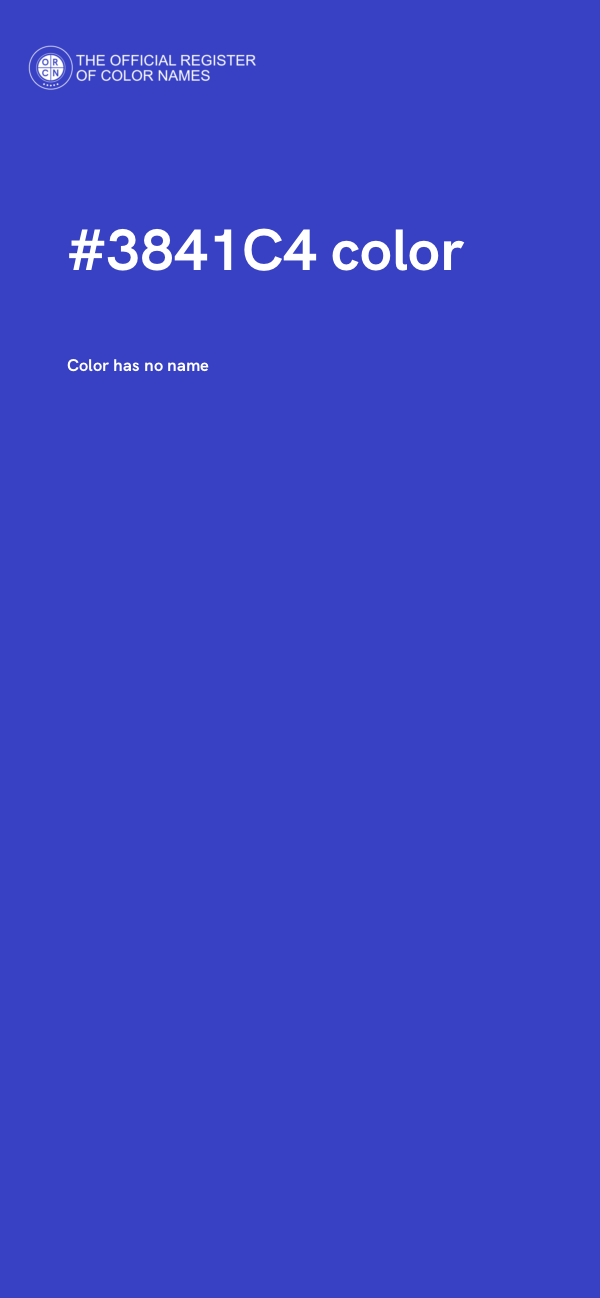 #3841C4 color image