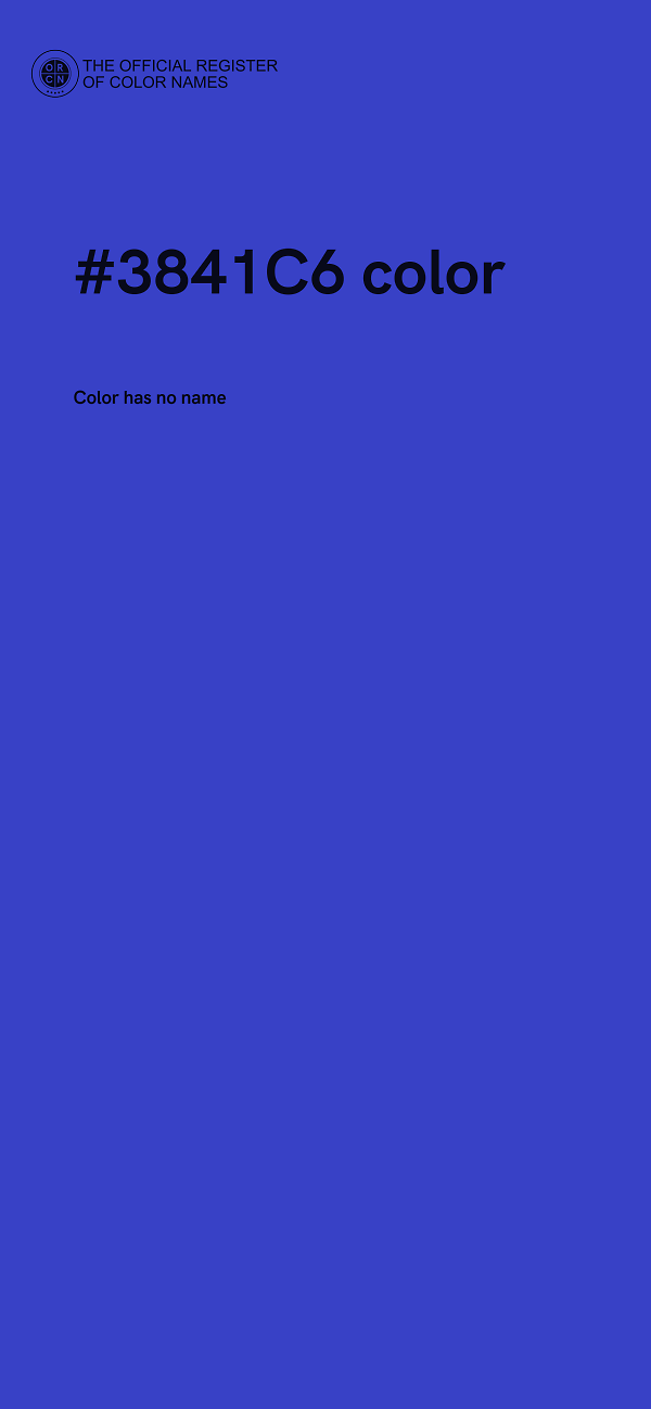 #3841C6 color image