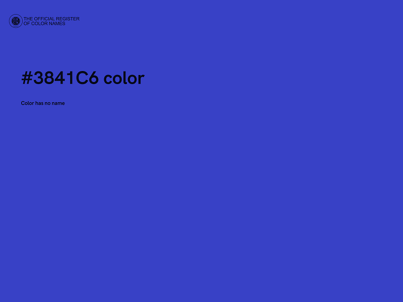 #3841C6 color image