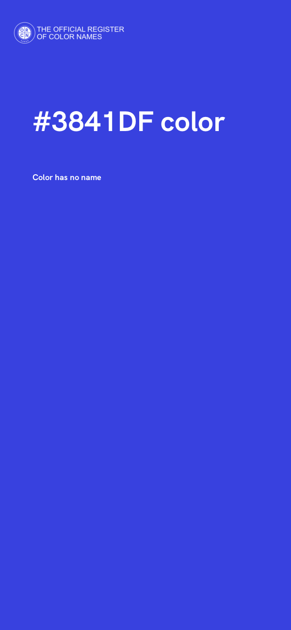 #3841DF color image