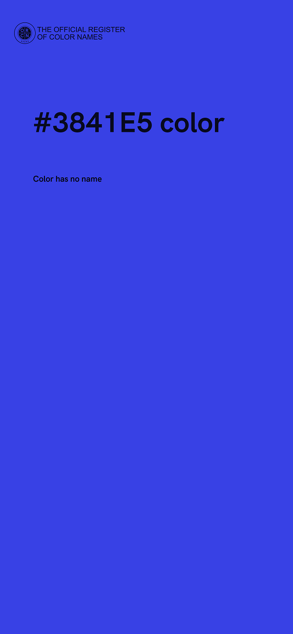 #3841E5 color image