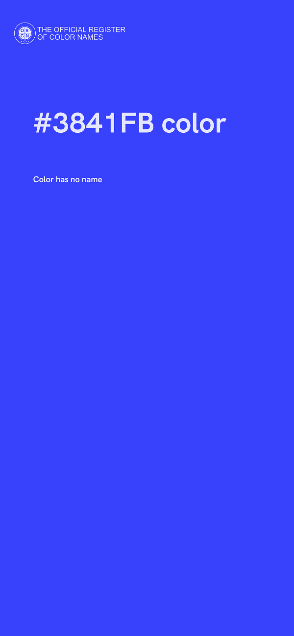 #3841FB color image