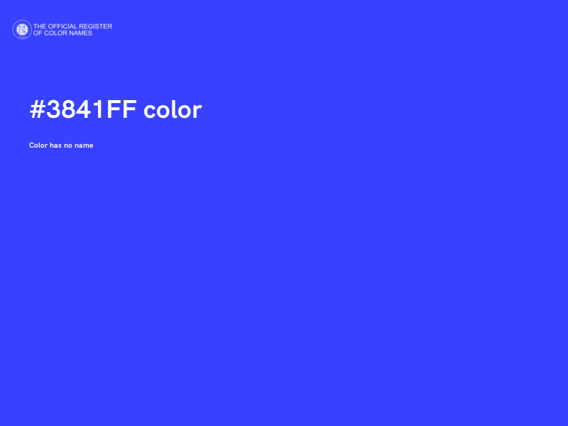 #3841FF color image
