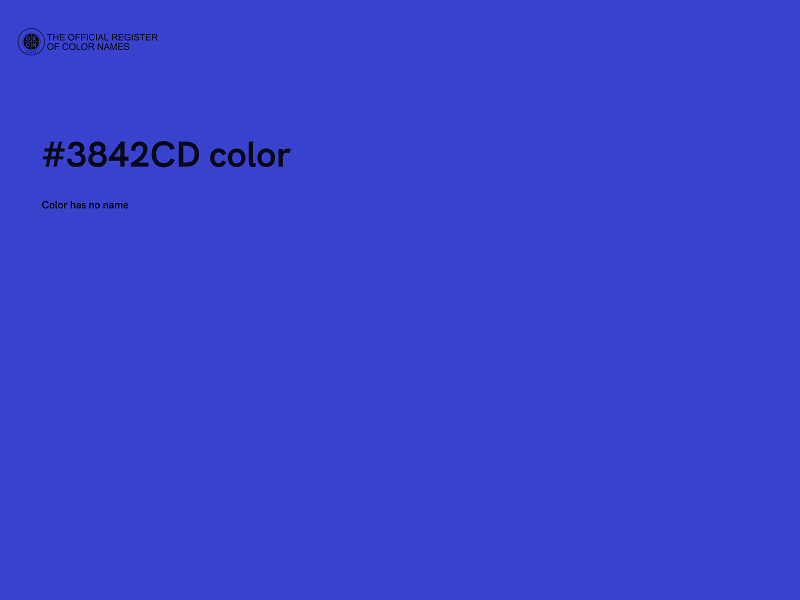 #3842CD color image