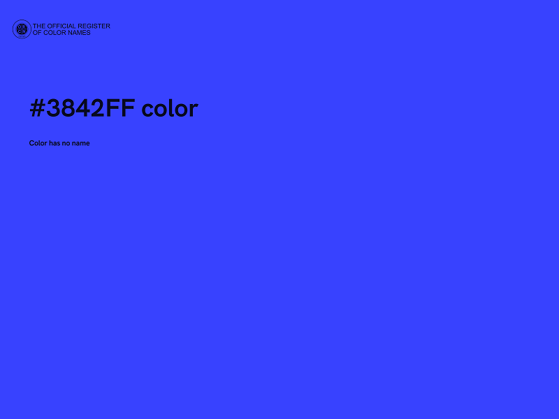 #3842FF color image