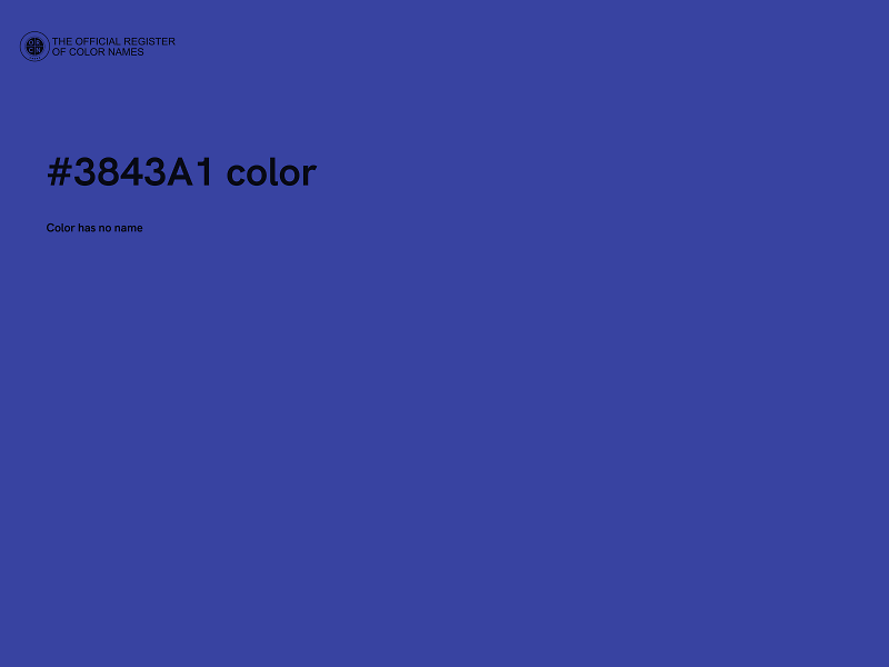 #3843A1 color image