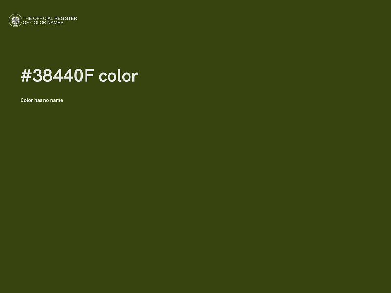 #38440F color image