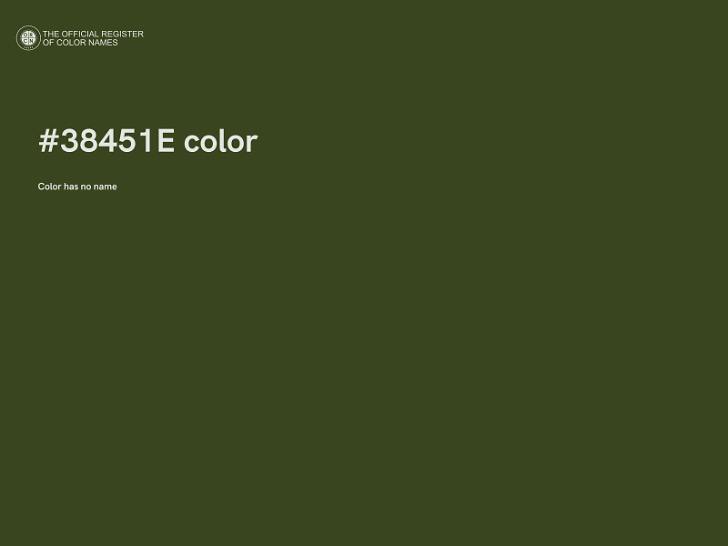 #38451E color image