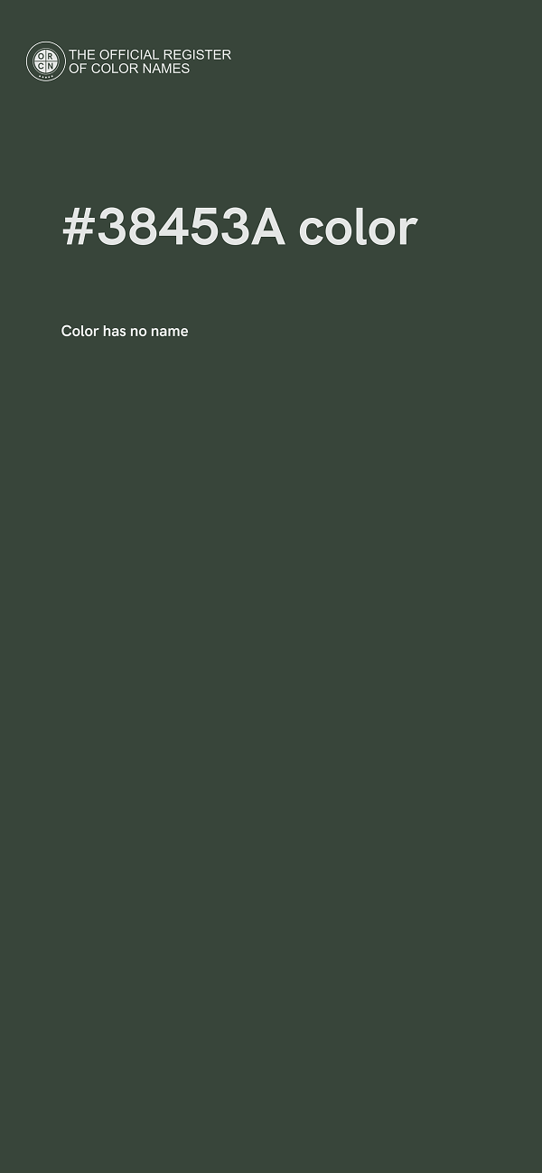 #38453A color image