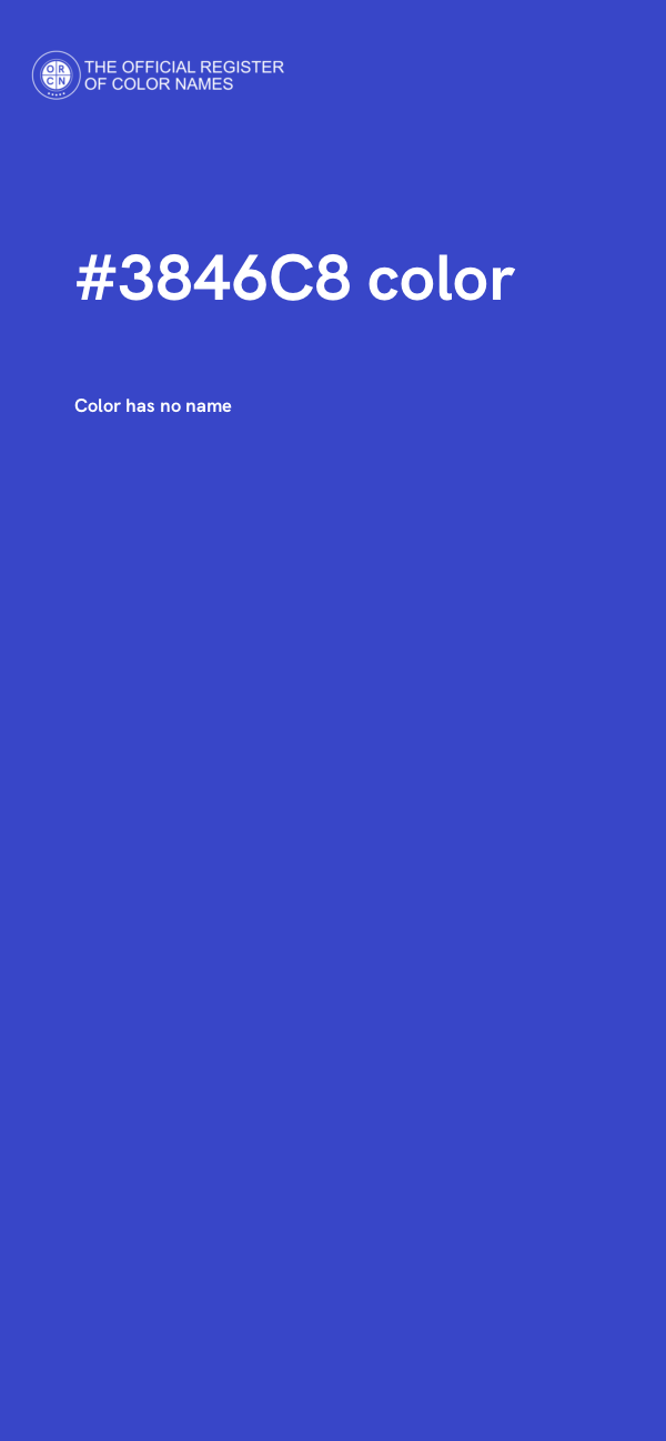 #3846C8 color image