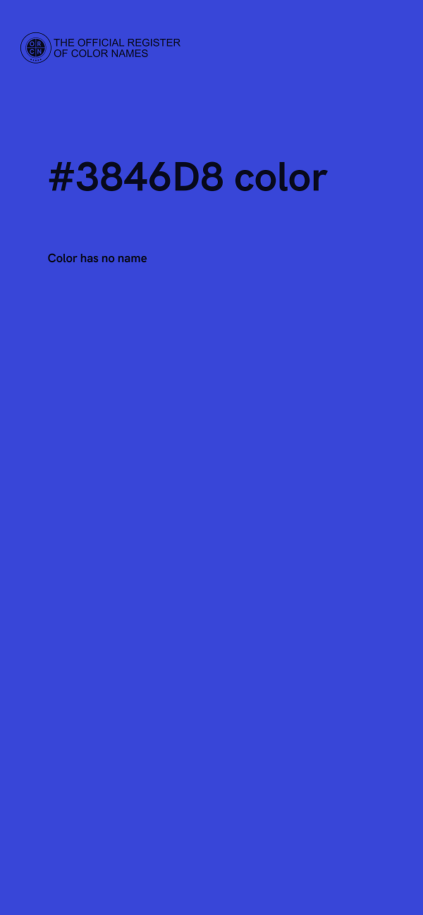 #3846D8 color image