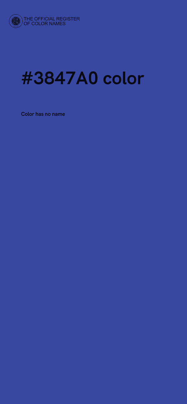 #3847A0 color image