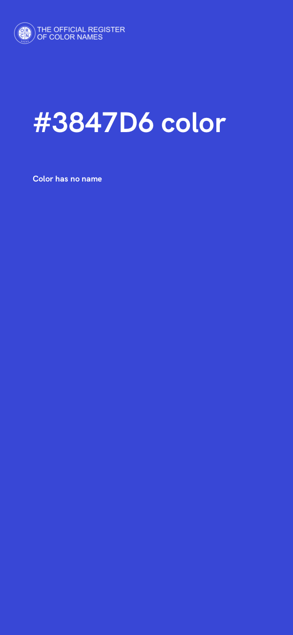 #3847D6 color image