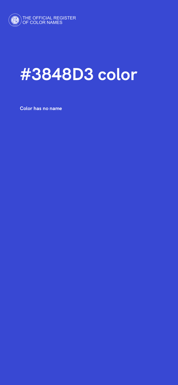 #3848D3 color image