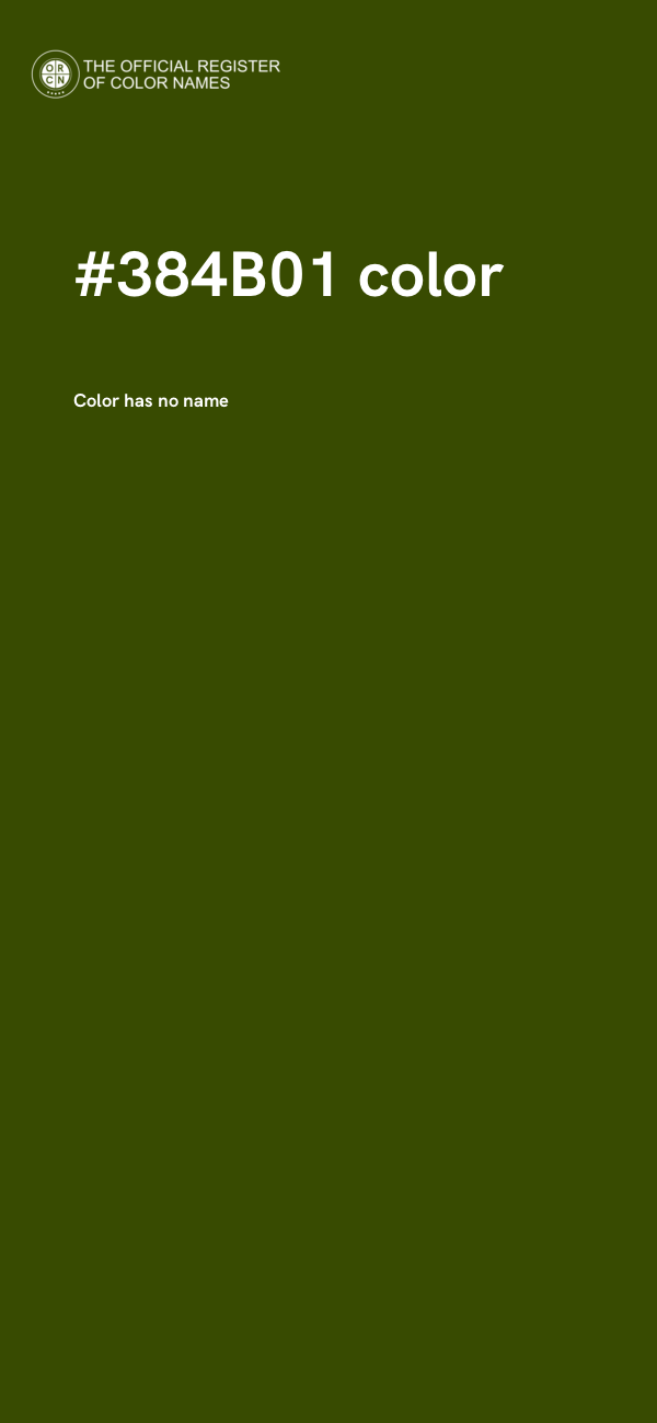 #384B01 color image