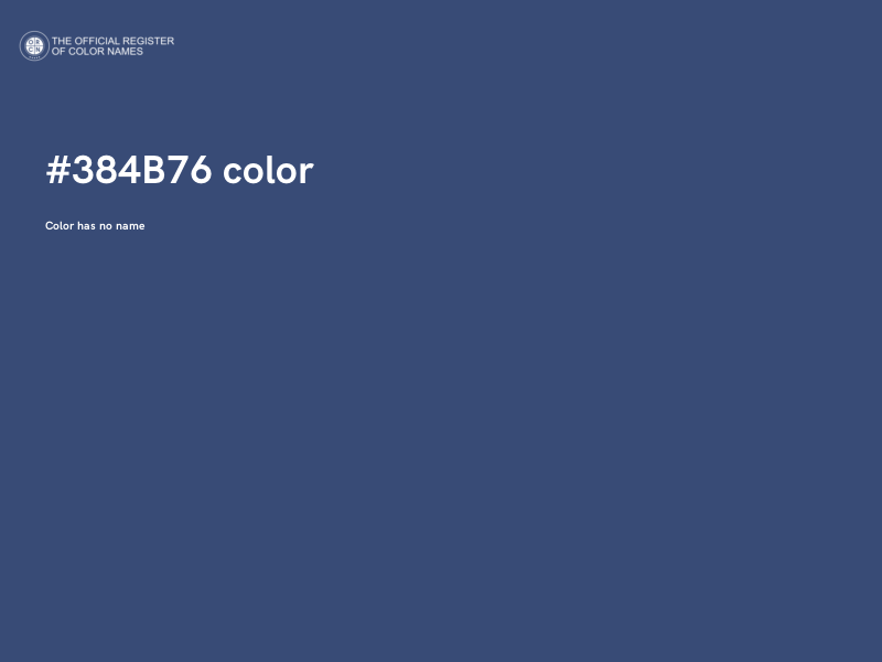 #384B76 color image