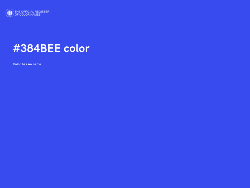 #384BEE color image