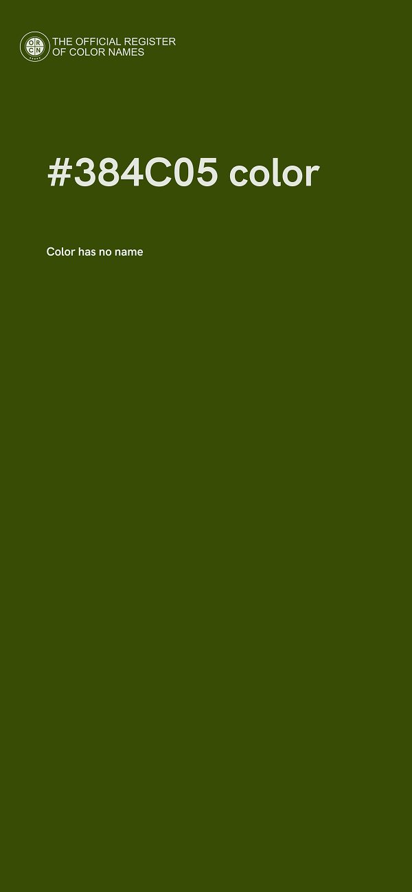 #384C05 color image