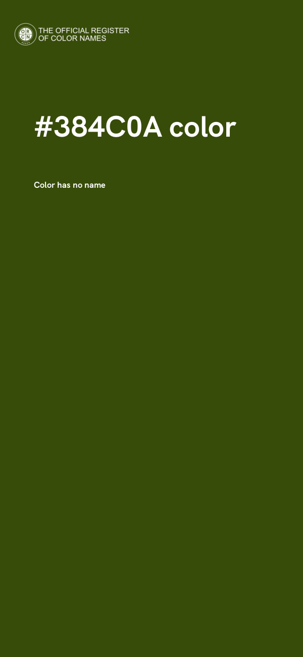 #384C0A color image