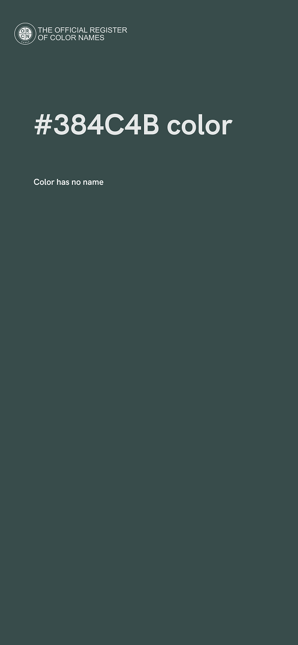 #384C4B color image