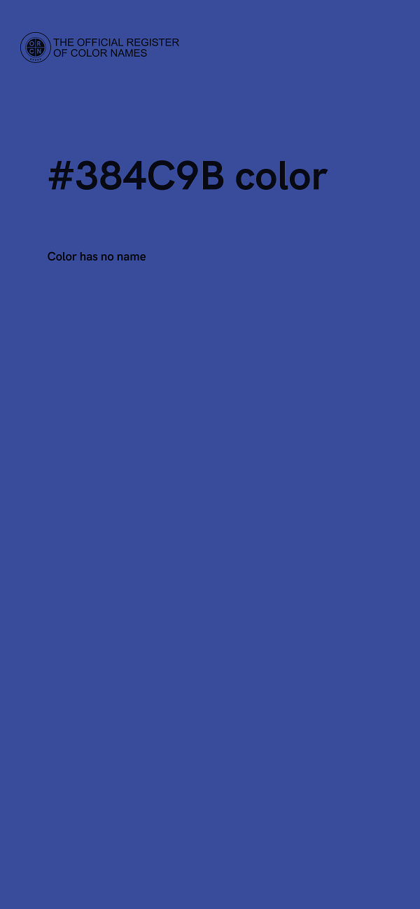 #384C9B color image
