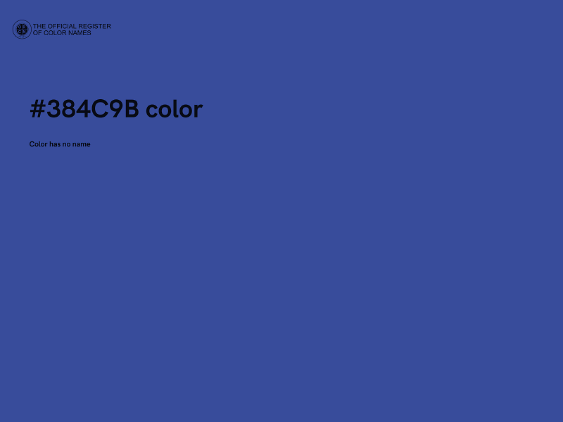 #384C9B color image