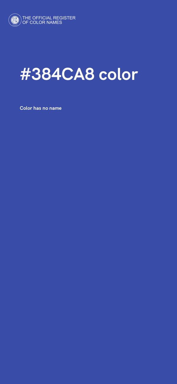 #384CA8 color image