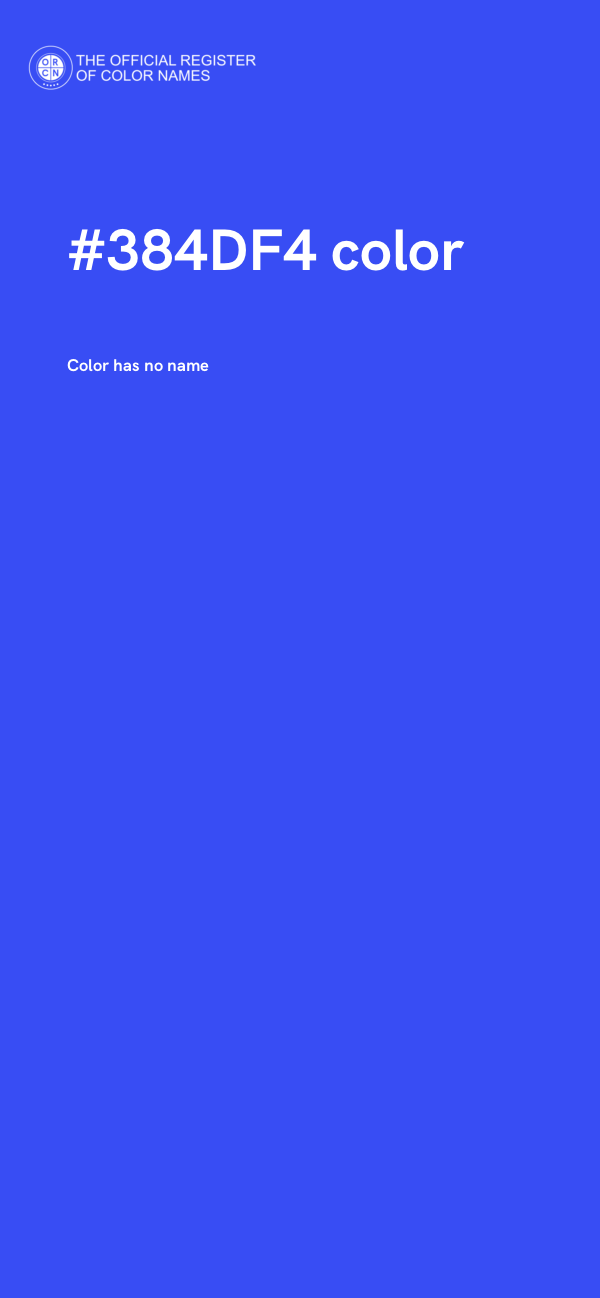 #384DF4 color image
