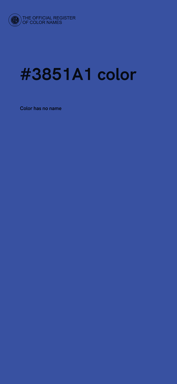 #3851A1 color image