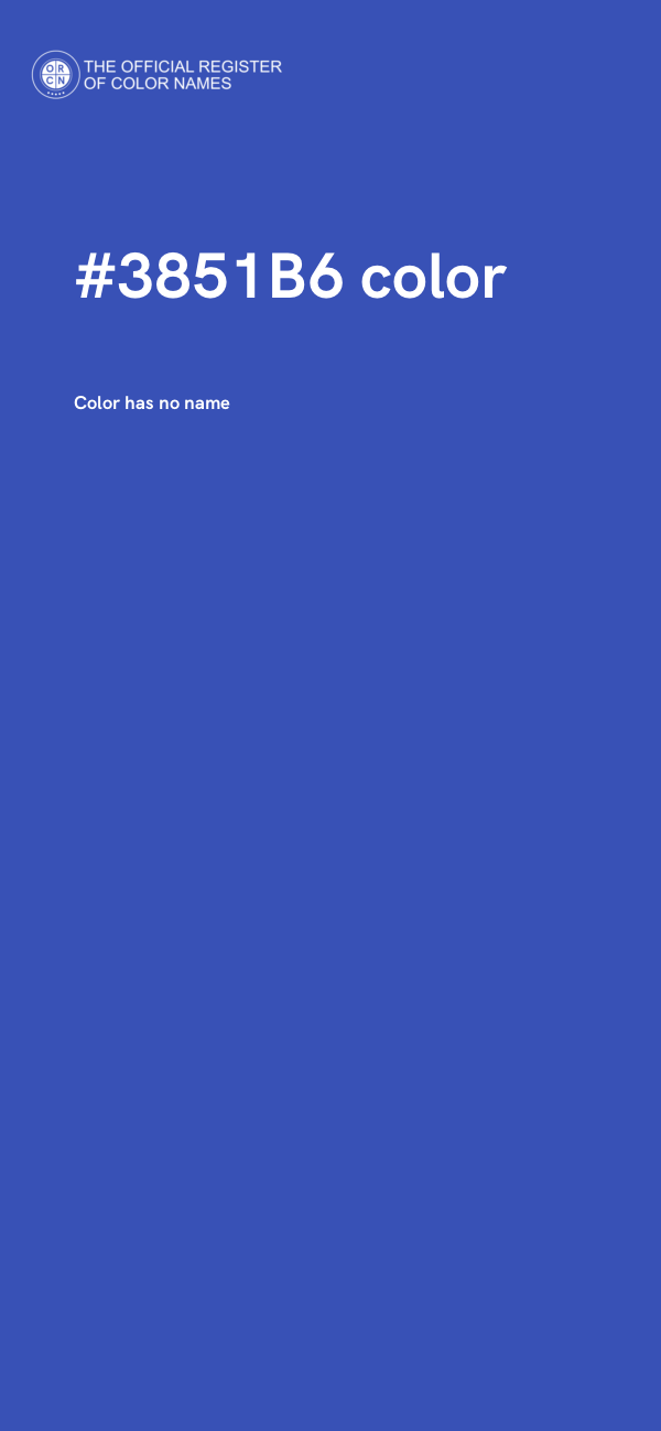 #3851B6 color image