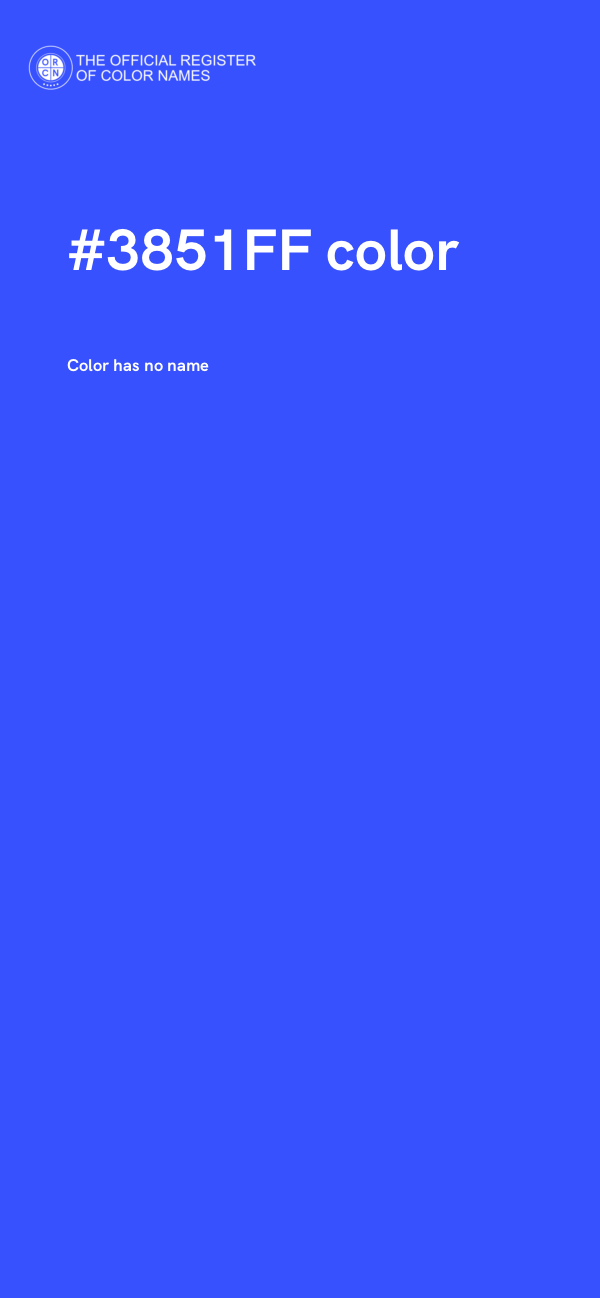 #3851FF color image