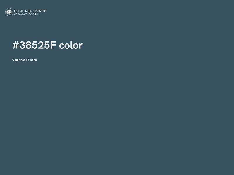 #38525F color image