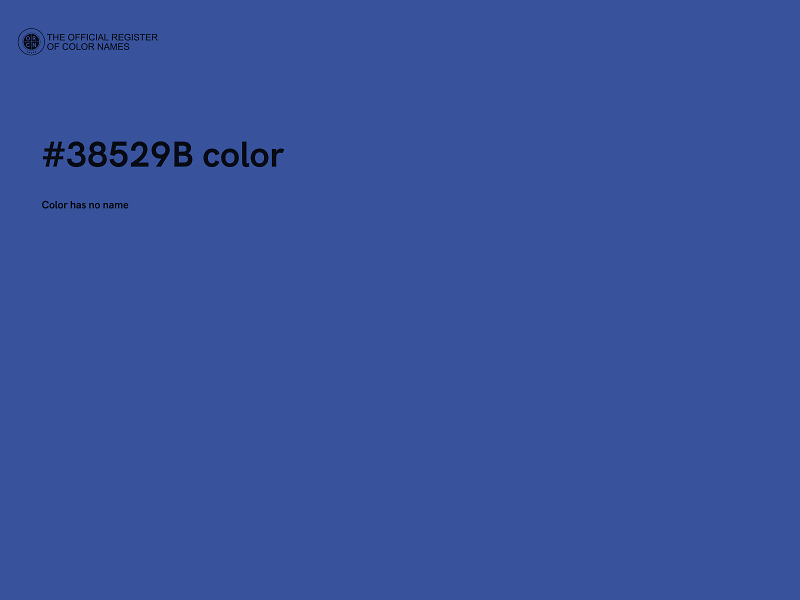 #38529B color image