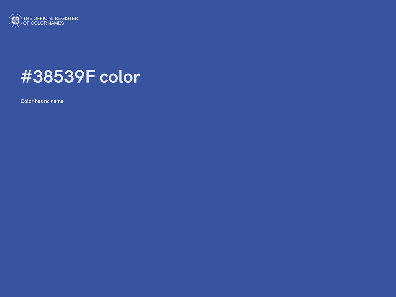 #38539F color image