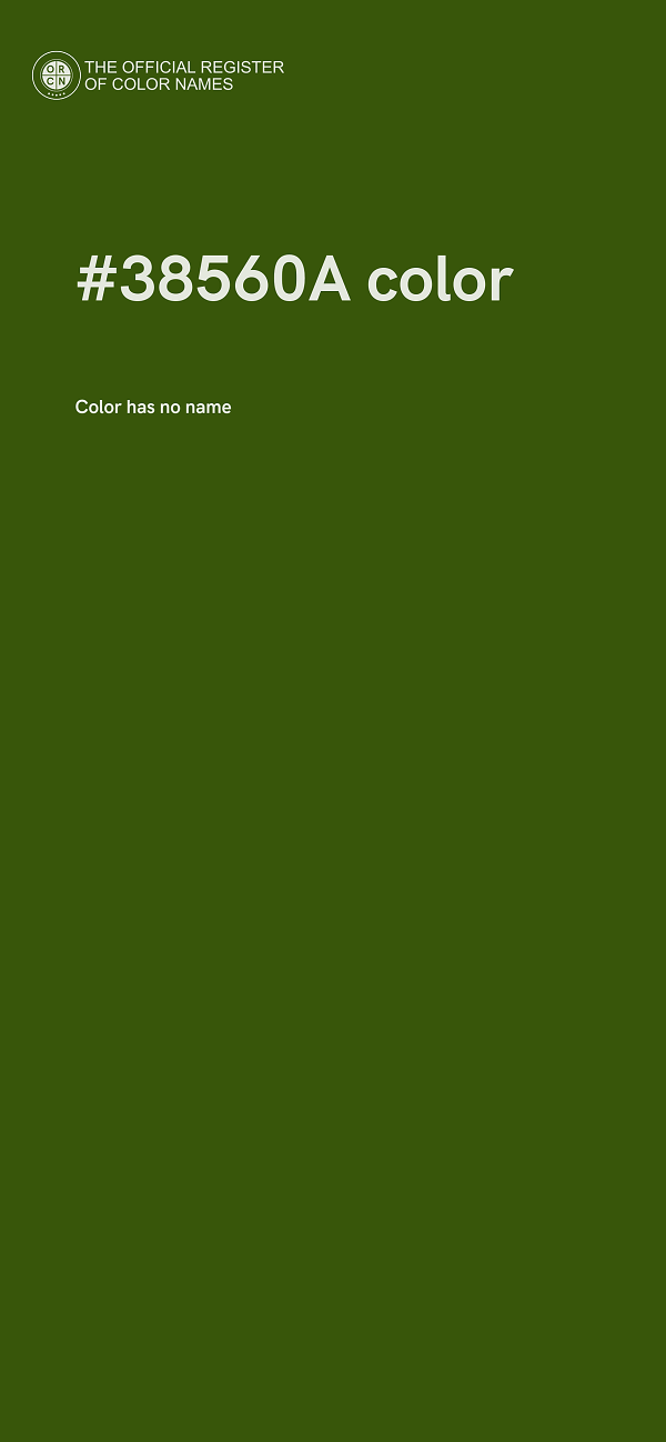#38560A color image