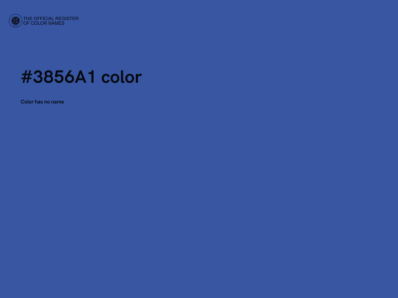 #3856A1 color image