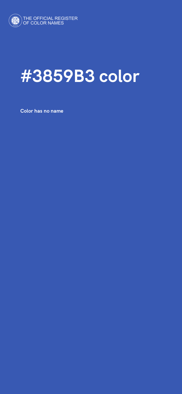 #3859B3 color image