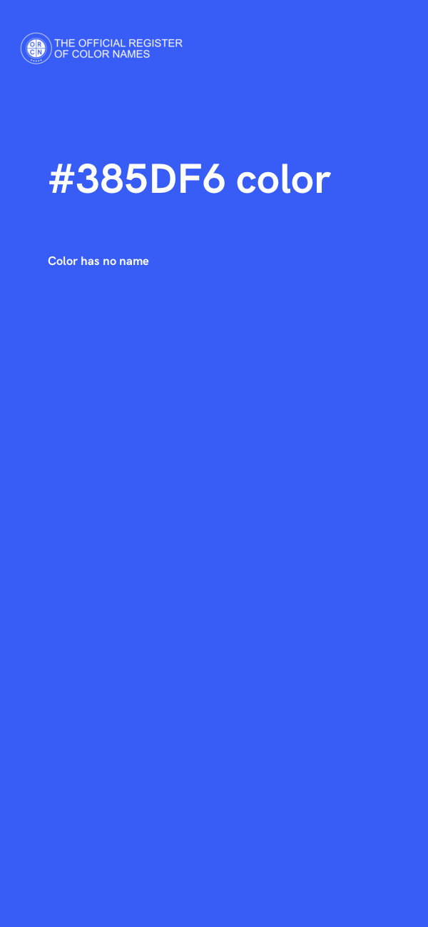#385DF6 color image