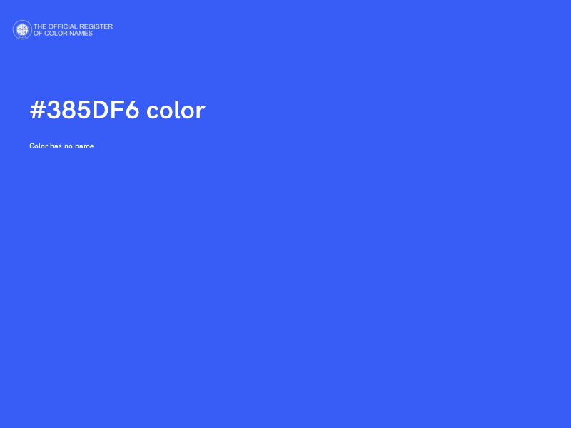 #385DF6 color image