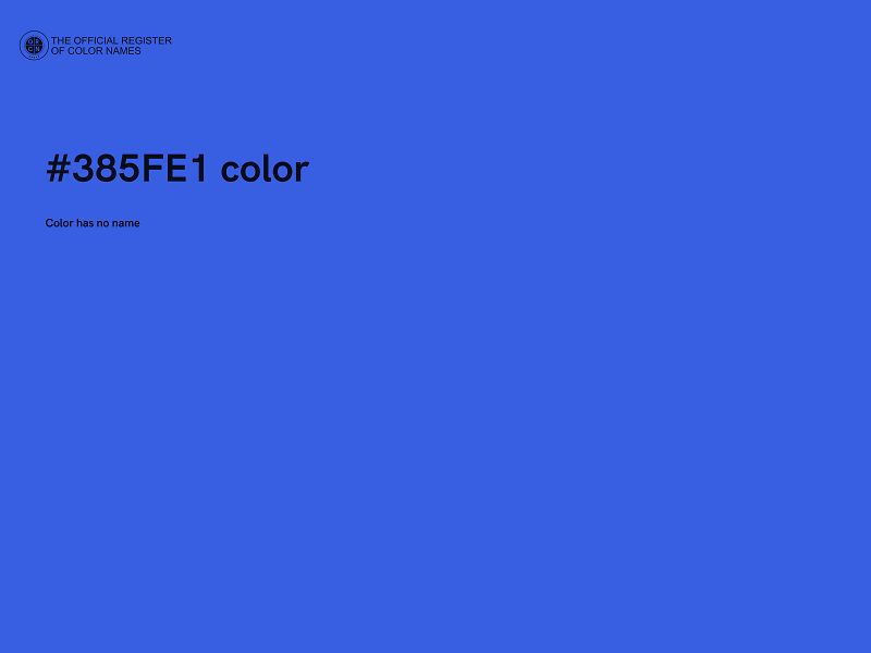 #385FE1 color image