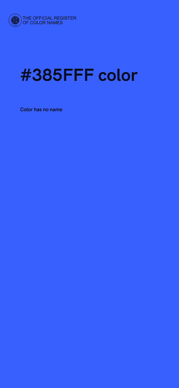 #385FFF color image