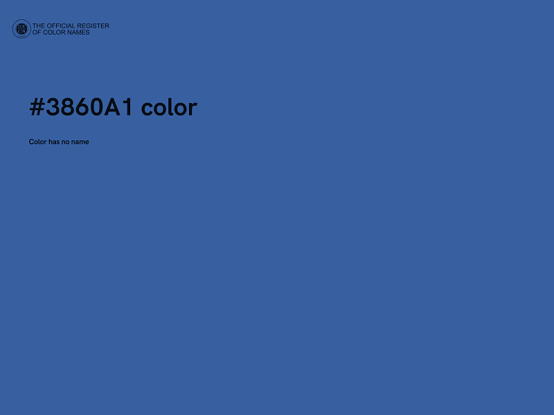 #3860A1 color image