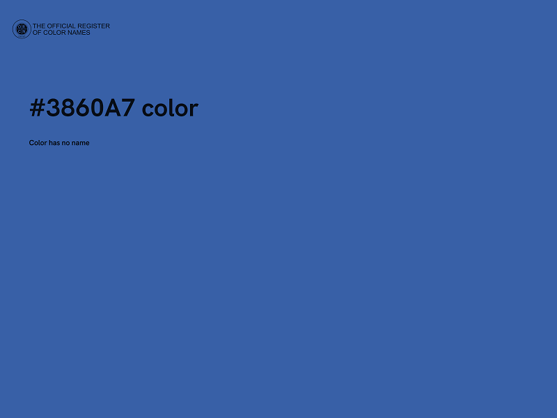 #3860A7 color image